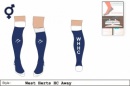 West Herts HC Unisex Xpression Style Navy White Socks